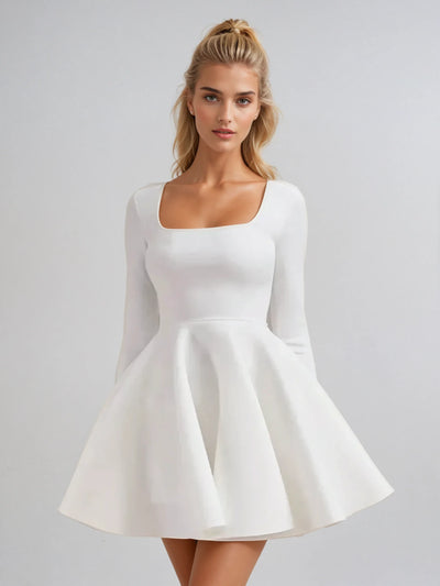 Fit-and-Flare Mini Dress