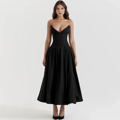 Adriana - Strapless Midi Dress