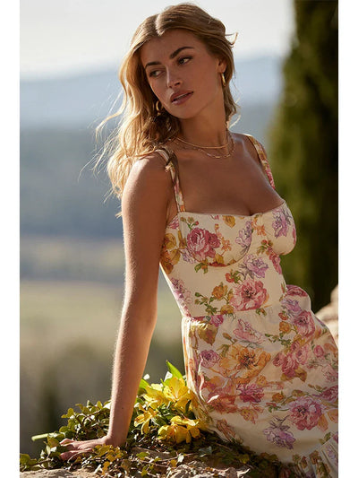 Floral Midi Dress - Marielle