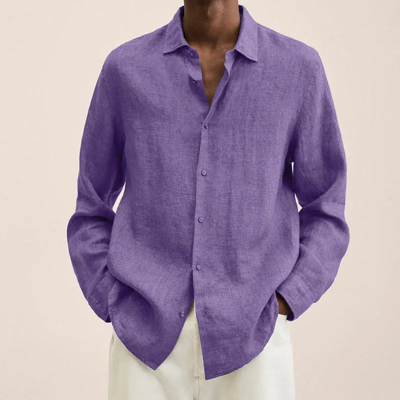 Linen Button-Up Shirt