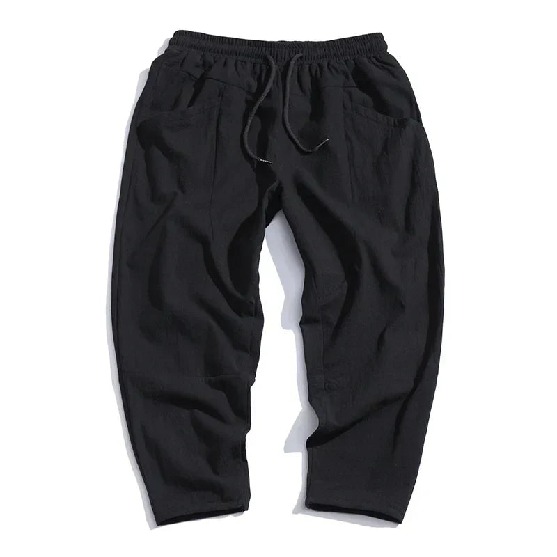 Cropped Linen Trousers