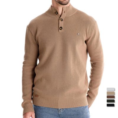 MIRAVO | Men's Button Design Jumper
