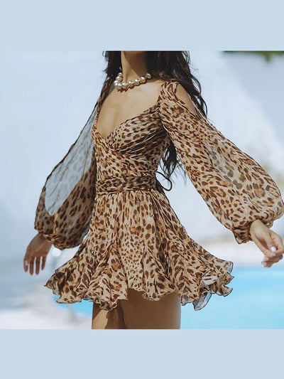Ruffled Mini Dress