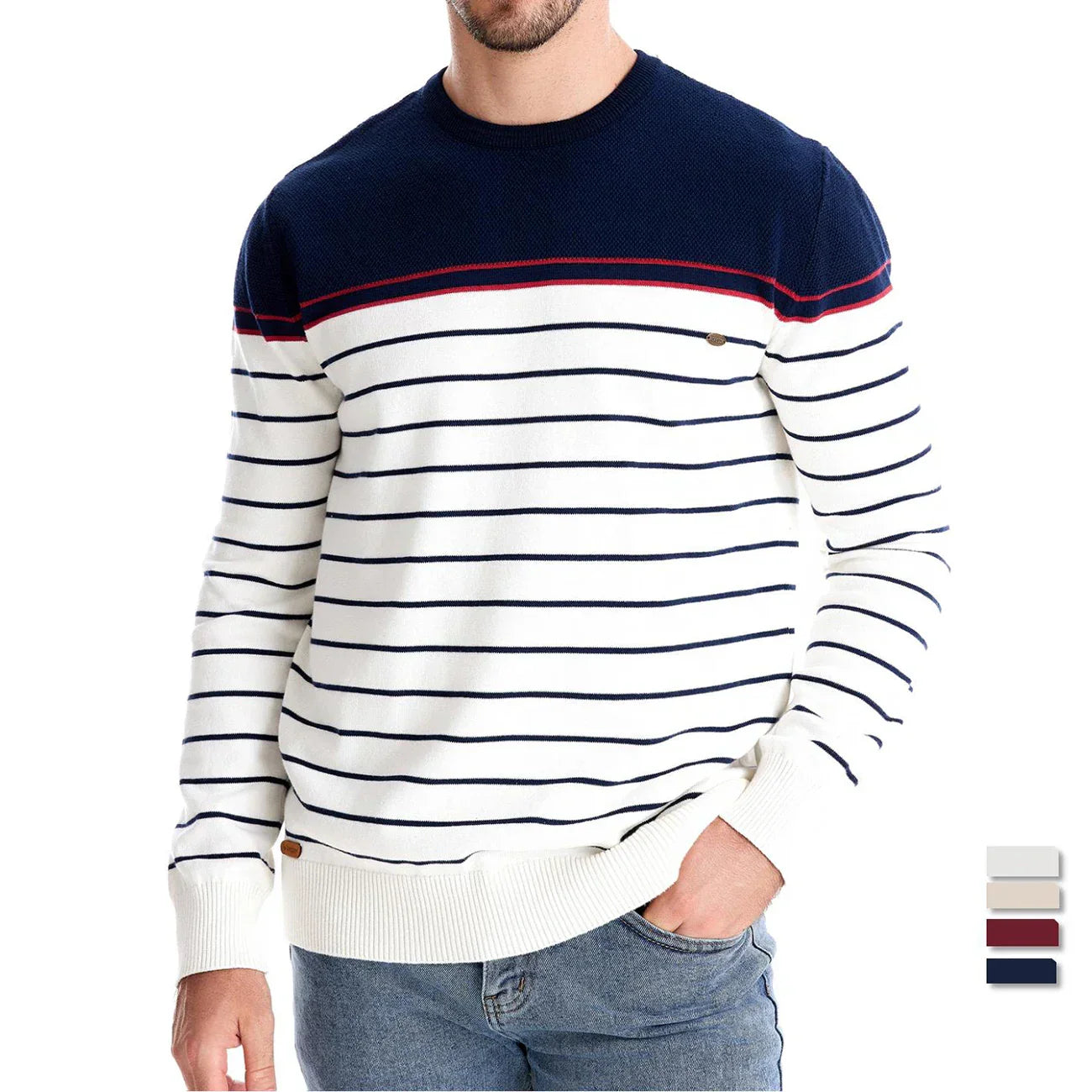 MIRAVO | Men's Striped Sweater