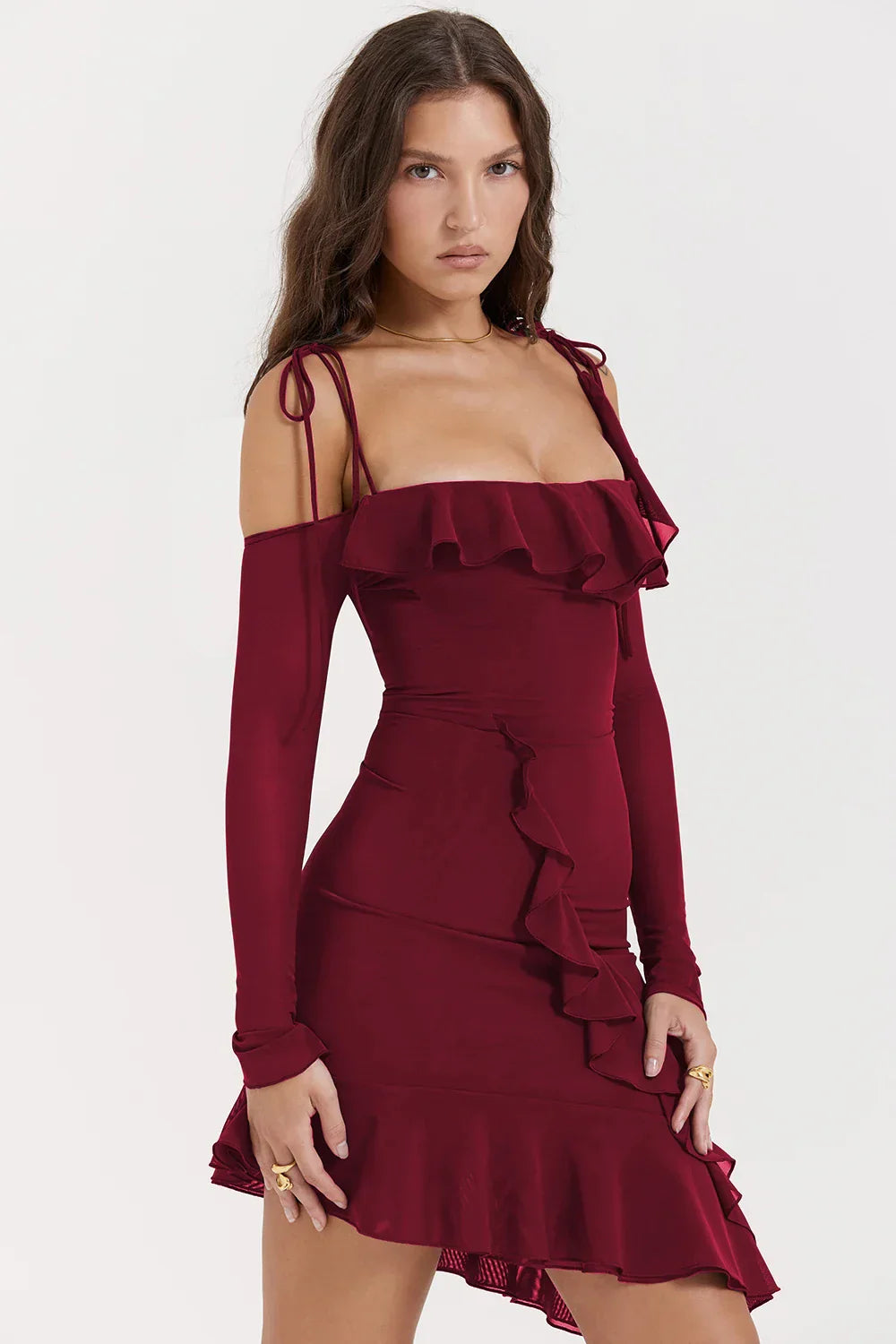 Ruched Mini Dress