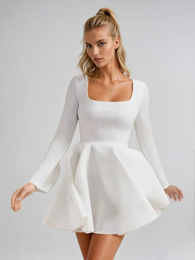Fit-and-Flare Mini Dress