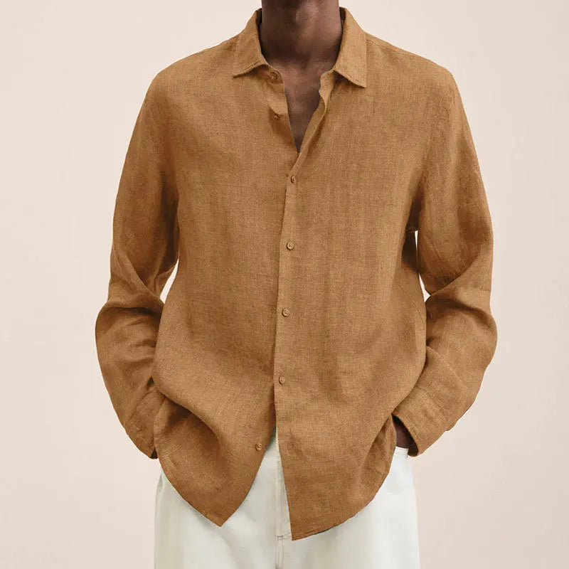 Linen Button-Up Shirt