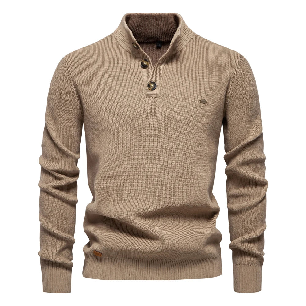 MIRAVO | Men's Button Design Jumper