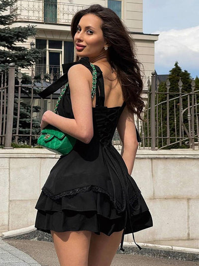 Milkmaid Mini Dress