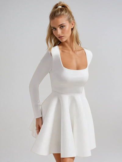 Fit-and-Flare Mini Dress