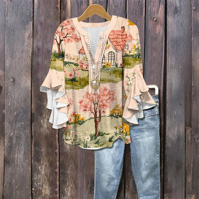 Casual Outing Elegant Blouse - Loose Fit