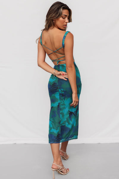 Shania | Green Midi Dress