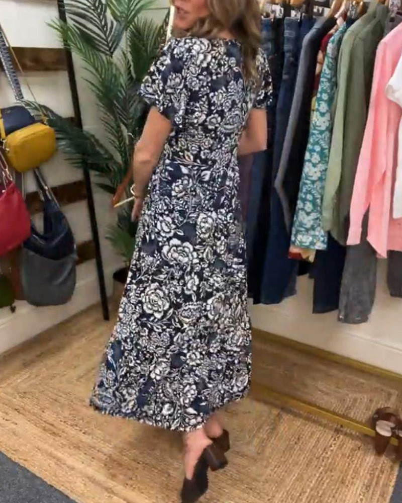 Floral Print Maxi Dress