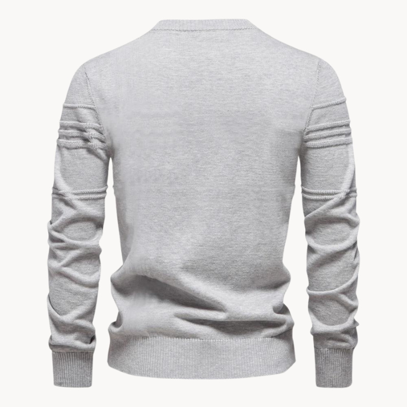 MIRAVO | Elegant Men's Jumper with Check Design