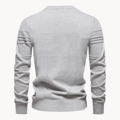 MIRAVO | Elegant Men's Jumper with Check Design