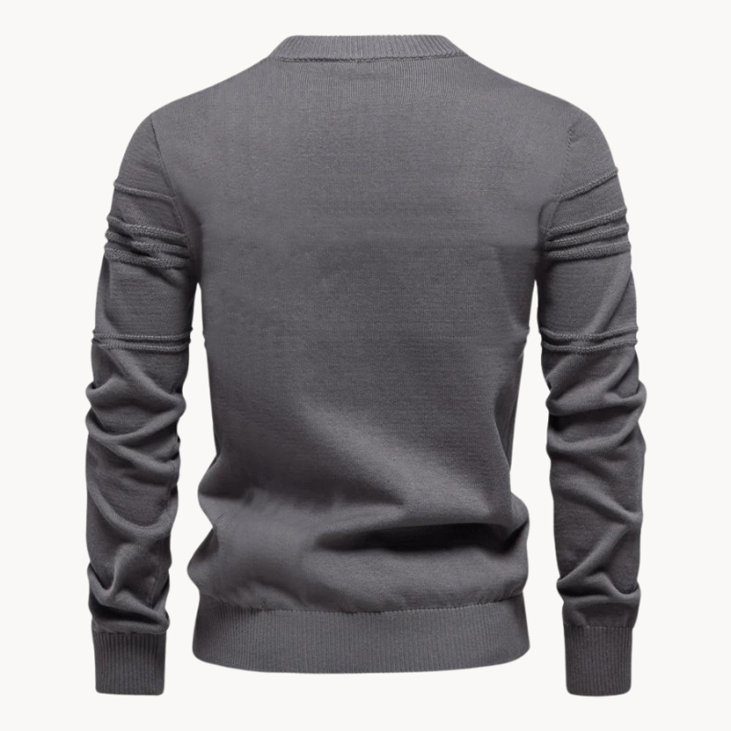 MIRAVO | Elegant Men's Jumper with Check Design