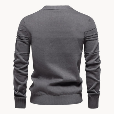 MIRAVO | Elegant Men's Jumper with Check Design