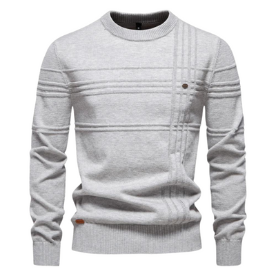 MIRAVO | Elegant Men's Jumper with Check Design