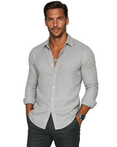 Linen Button-Up Shirt