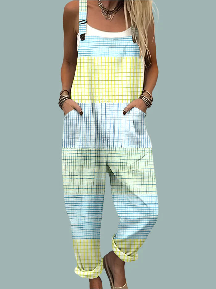 Vintage-Inspired Wide Jumpsuit