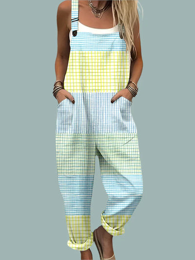 Vintage-Inspired Wide Jumpsuit