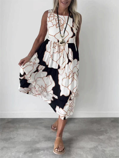 Comfortable Floral Dress
