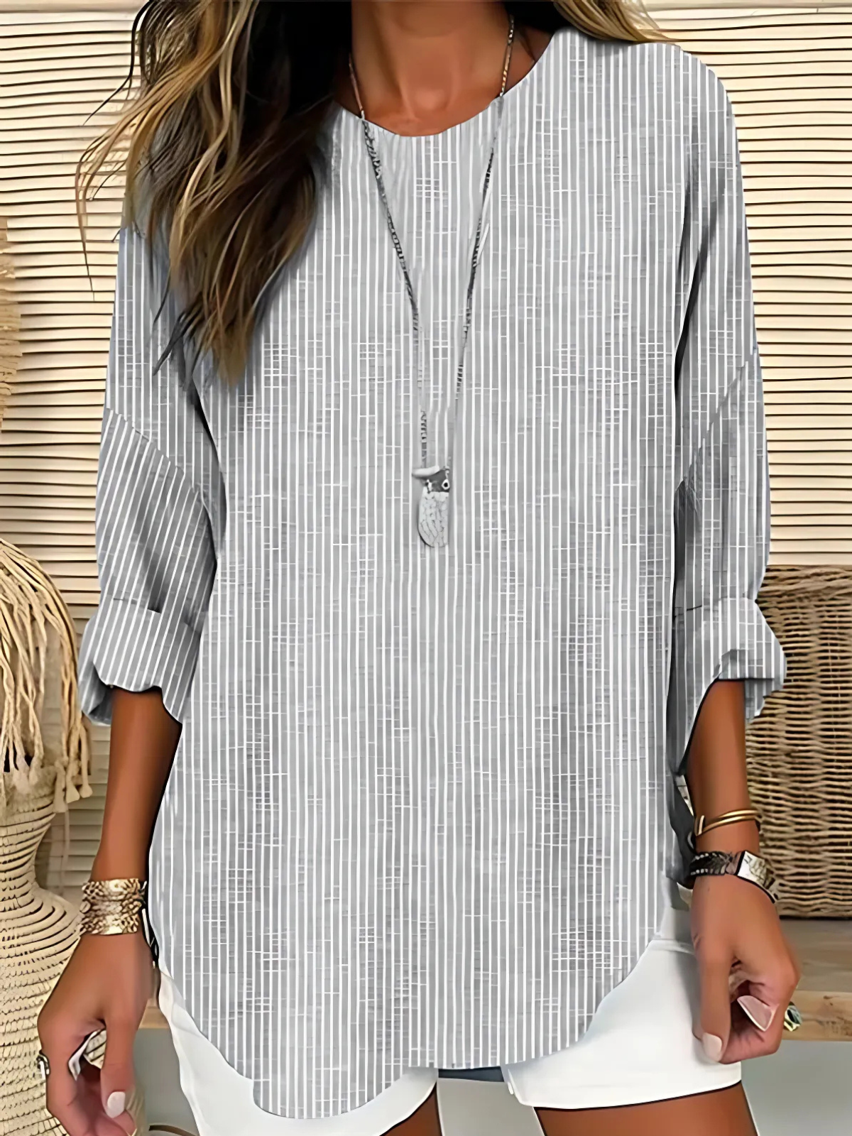 Elegant Casual Summer Blouse