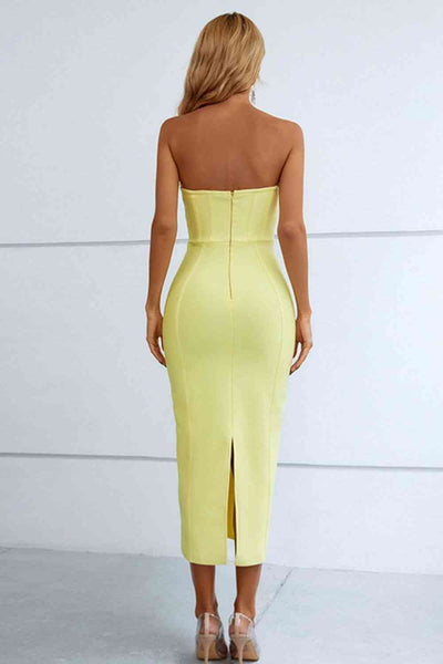 Bodycon Corset Midi Dress