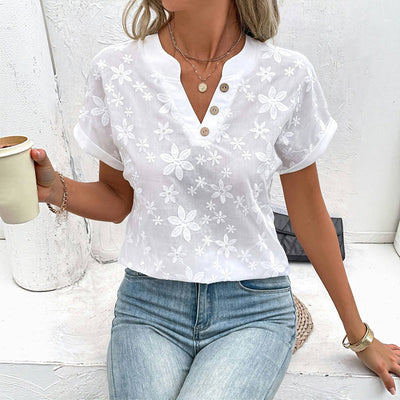 Silk blouse "Garden Party" – Soft & sophisticated