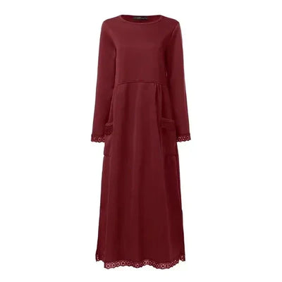 Wool & Cotton Maxi Dress