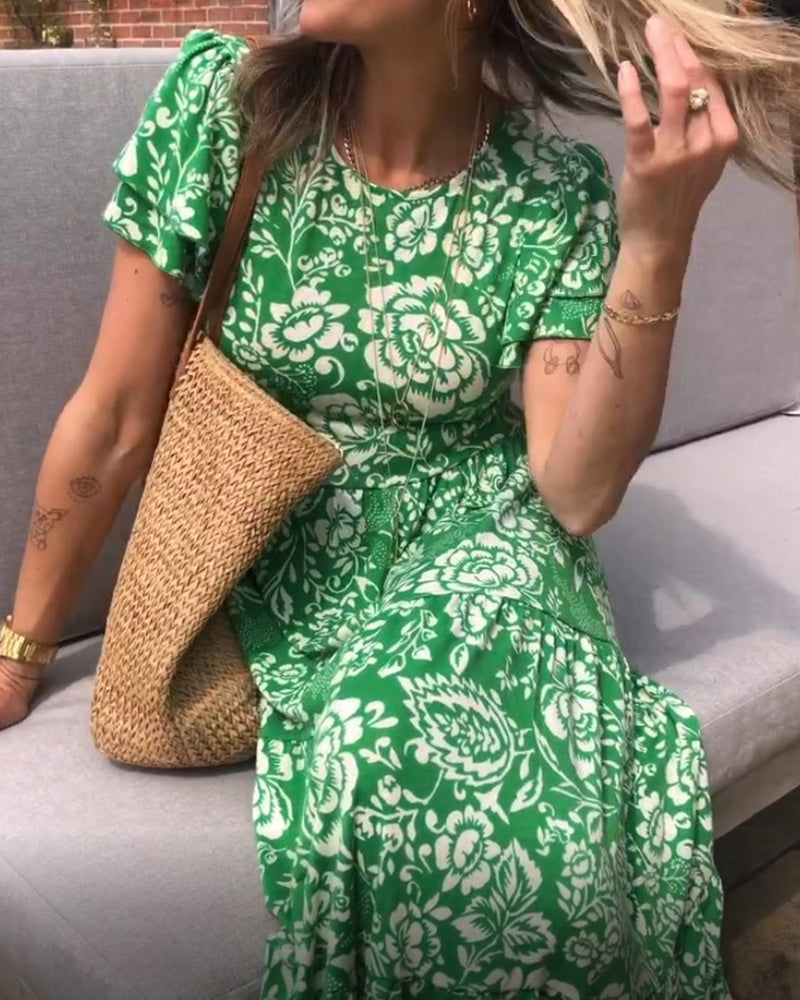 Floral Print Maxi Dress