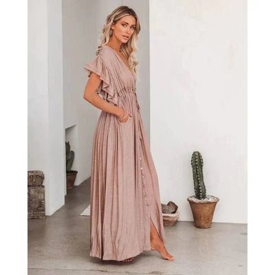 Maxi Taupe Ibiza Dress