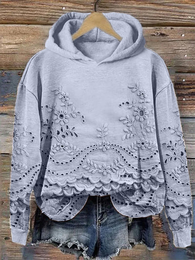 Retro Printed Hoodie