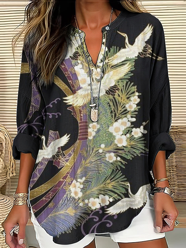 Elegant Floral Blouse