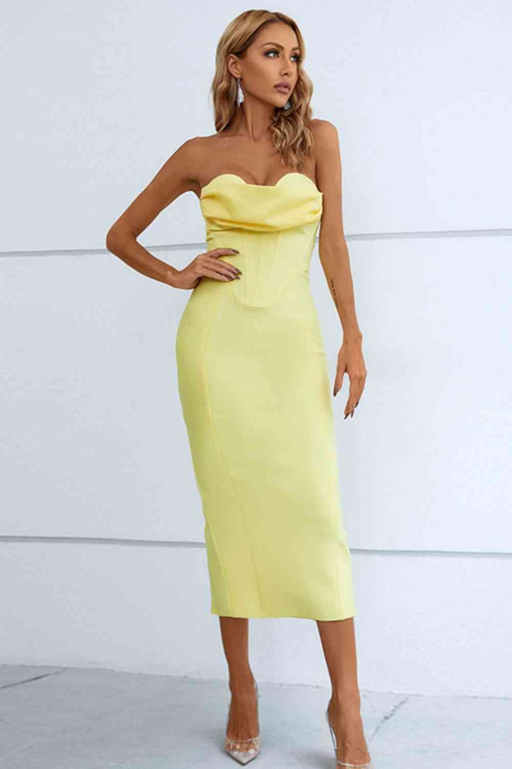 Bodycon Corset Midi Dress