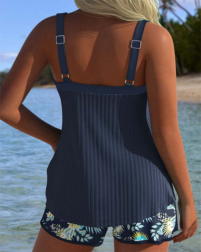 Striped Tankini with Shorts