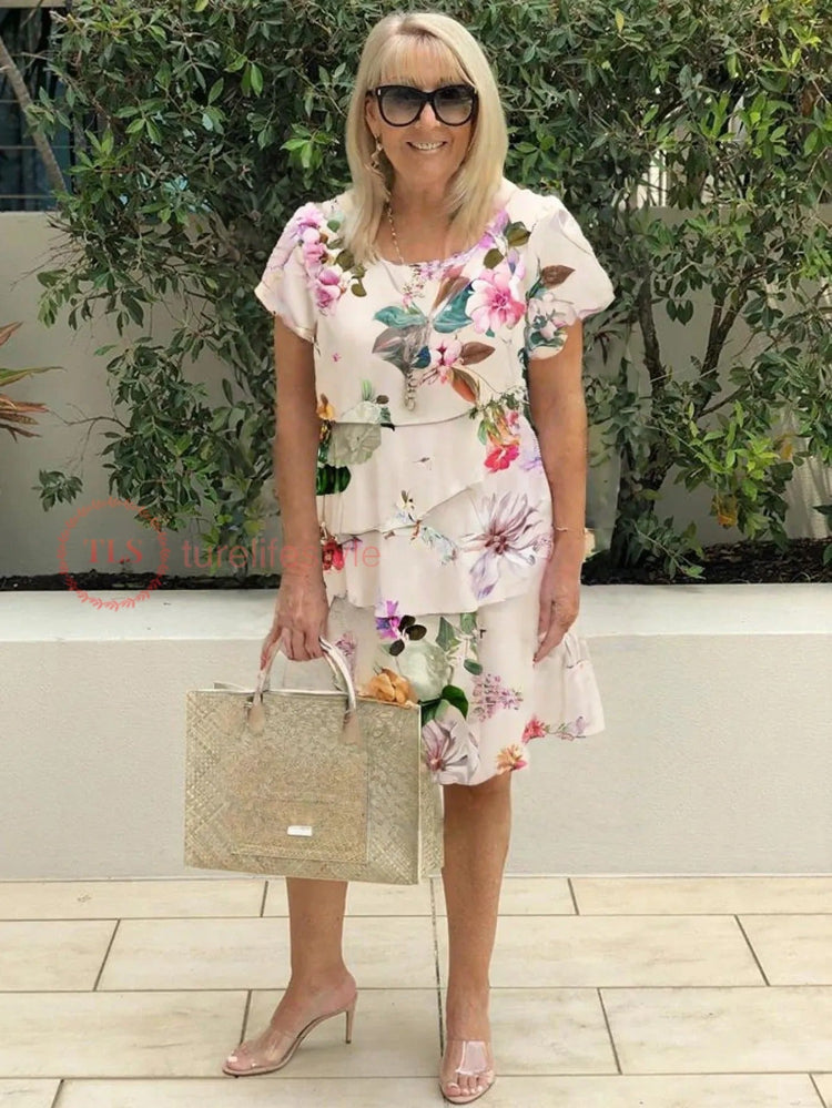 Cascading Multi-Plant Dress