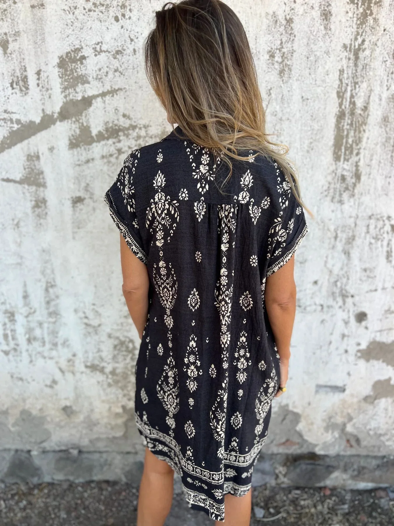 Relaxed Cotton-Linen Dress