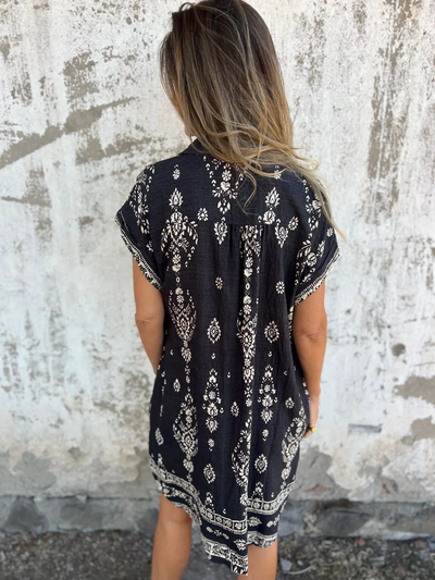 Relaxed Cotton-Linen Dress