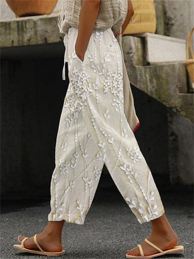 Wijn-Print Leggings