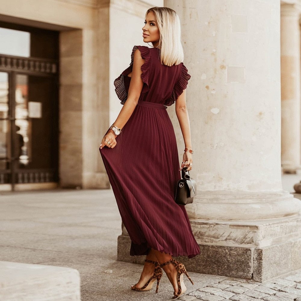 Elena | Bohemian V-Neck Dress