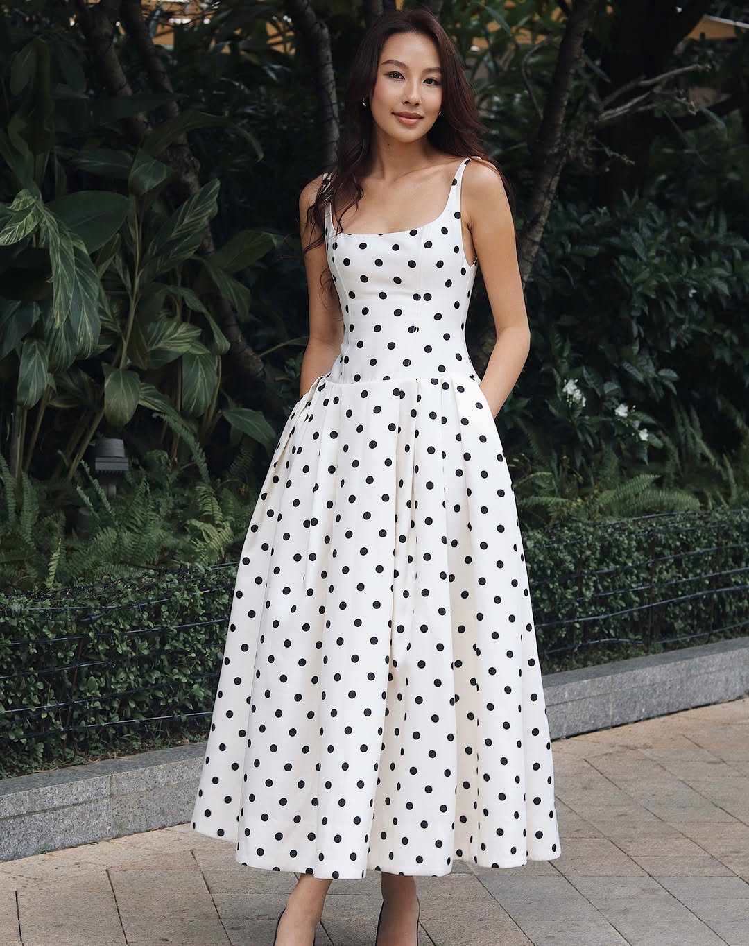 Polka Dot Maxi Dress