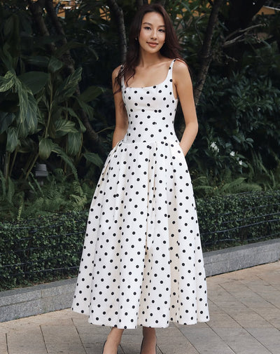 Polka Dot Maxi Dress