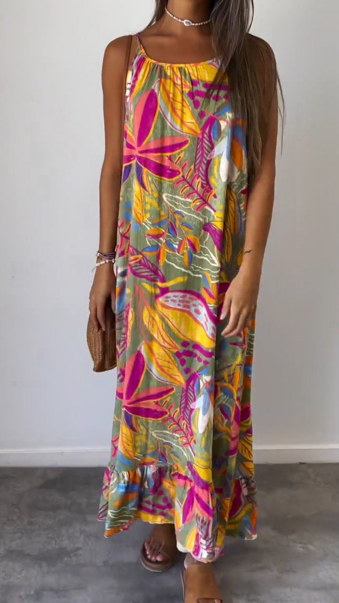 Comfortable Floral Dress