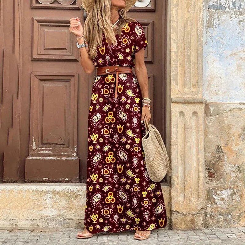 Maxi Ibiza Dress - Belt Included