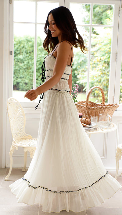 Grace | Ruffle Maxi Set