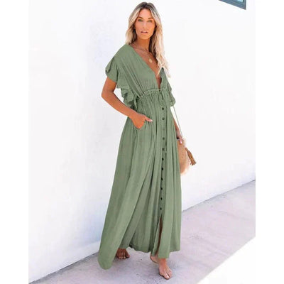 Maxi Green Ibiza Dress