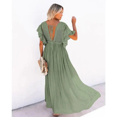 Maxi Green Ibiza Dress