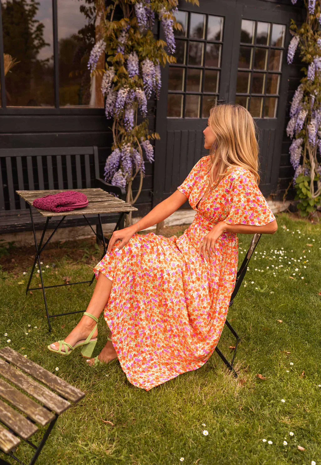 Silk dress "Morning Coffee" – Light & airy