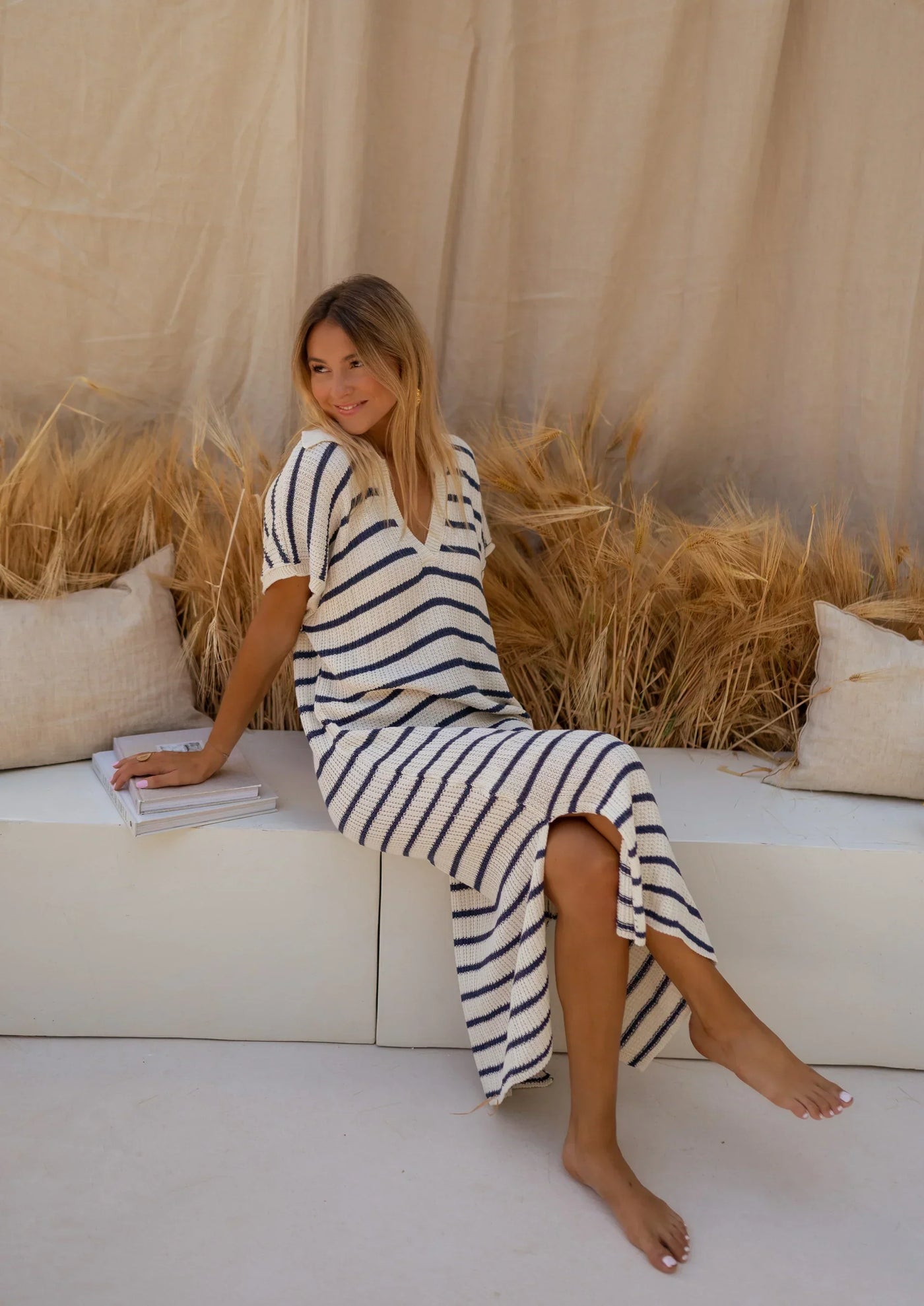 Silk dress "Morning Coffee" – Fresh & feminine